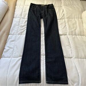 Burberry Dark Blue Stretfield Straight Leg Jeans. Size 26